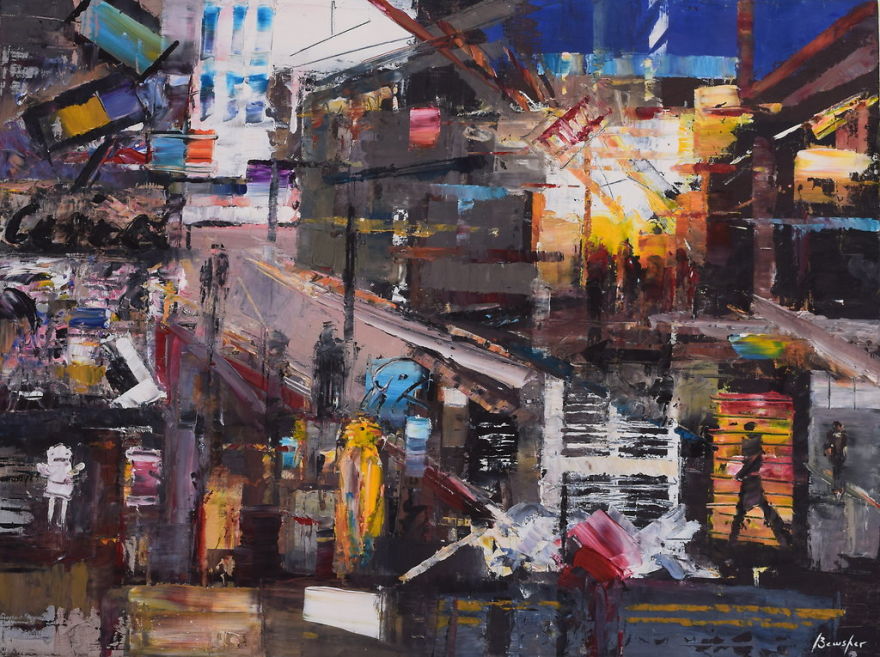 Artist Ditches Brushes To Paint Manchester With Coffee Shop Loyalty Card