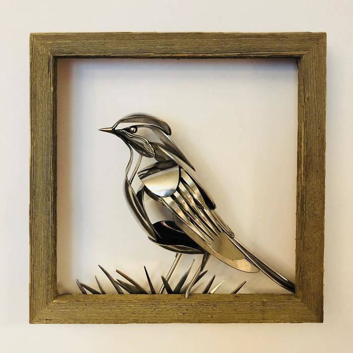 Artist Makes Sculptures With Cutlery And The Result Is Perfect
