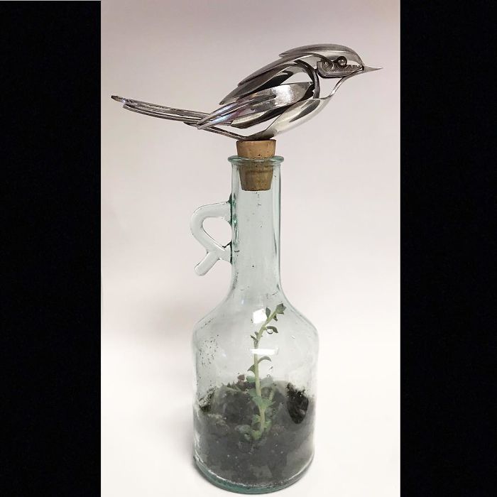 Artist Makes Sculptures With Cutlery And The Result Is Perfect