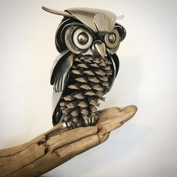Artist Makes Sculptures With Cutlery And The Result Is Perfect