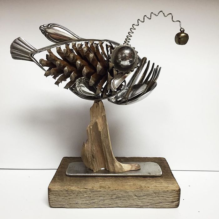 Artist Makes Sculptures With Cutlery And The Result Is Perfect