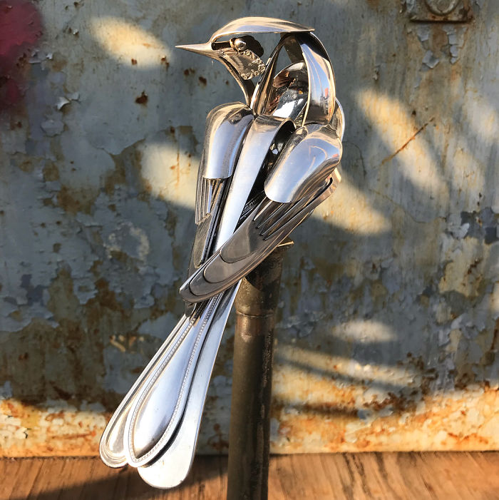 Artist Makes Sculptures With Cutlery And The Result Is Perfect