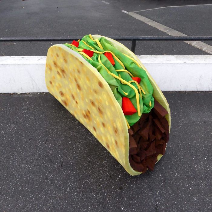 Artist Turns Abandoned Mattresses Into Food Sculptures