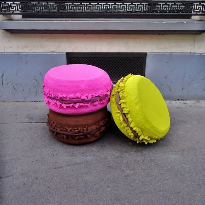 Artist Turns Abandoned Mattresses Into Food Sculptures