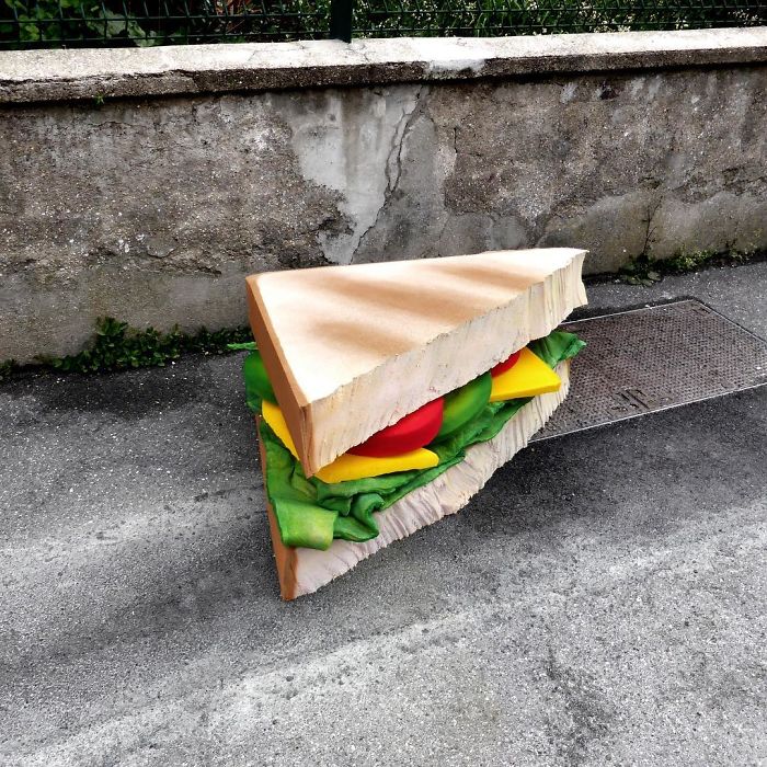 Artist Turns Abandoned Mattresses Into Food Sculptures