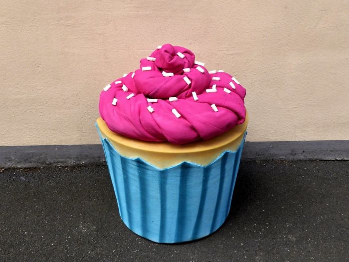 Artist Turns Abandoned Mattresses Into Food Sculptures