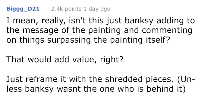 Banksy Artwork Shredded Itself Seconds After Being Sold For More Than 1 Million Dollars