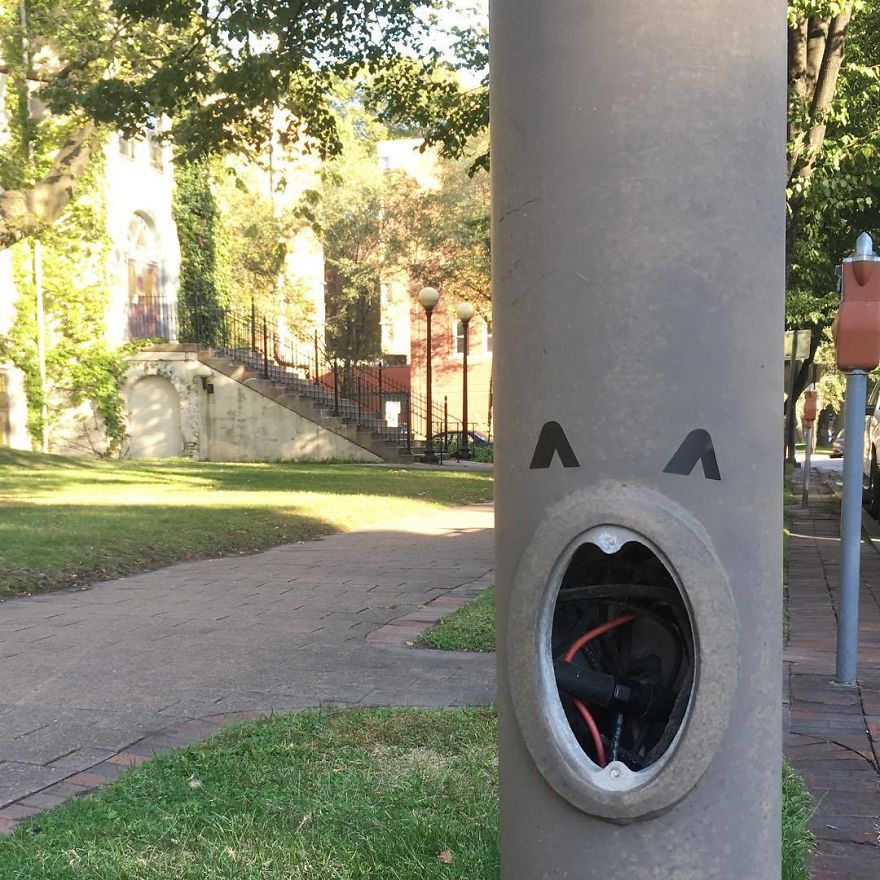 I Transform Public Objects Into Characters With Custom Designed Stickers