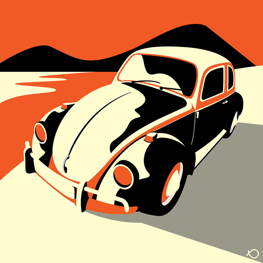 I Create Minimalist And Colorful Digital Illustrations