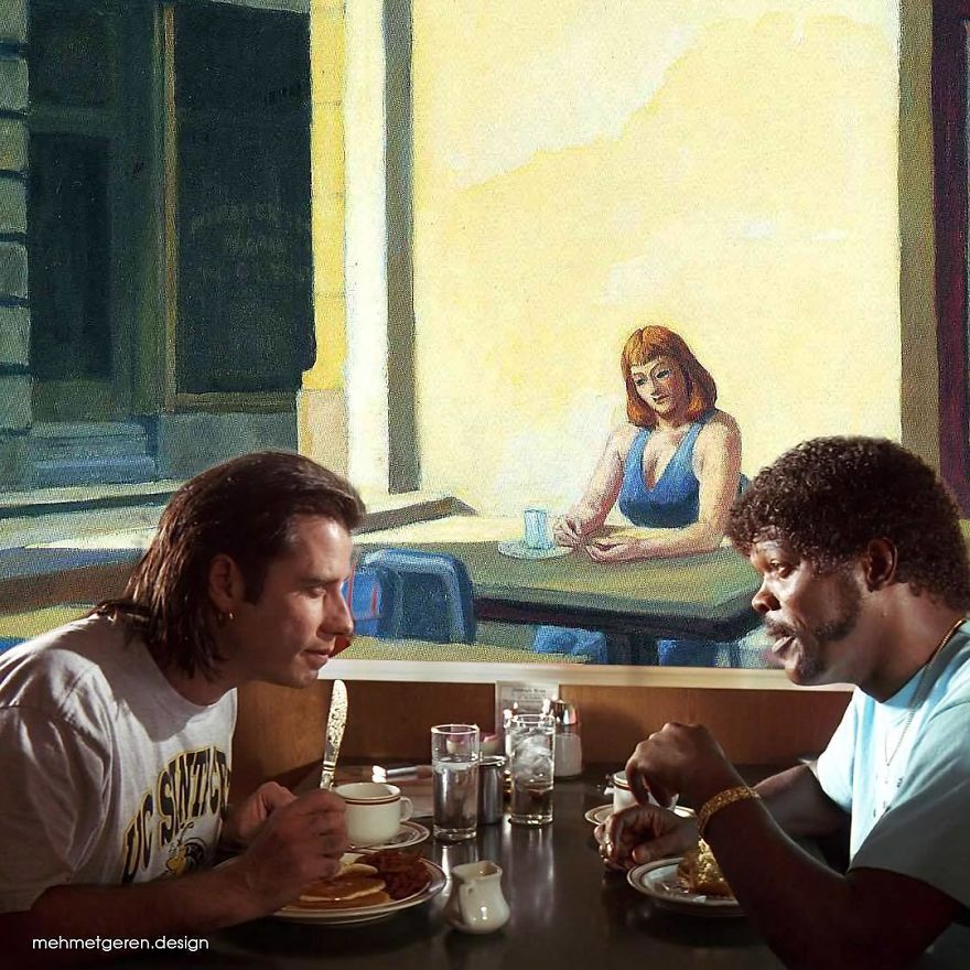 Pulp Fiction With Edward Hopper