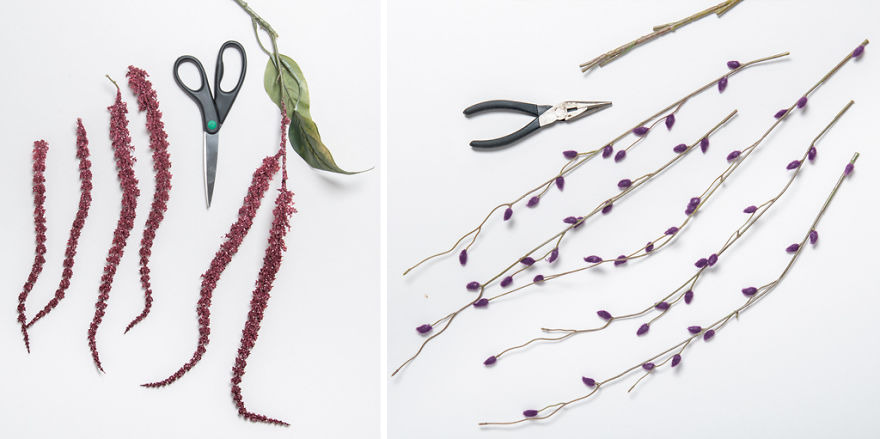 Bones & Blooms Halloween Wreath