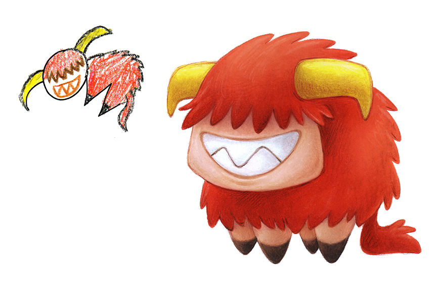 I Spent The Last 2 Years Drawing 300 Monsters Based On Kid Drawings