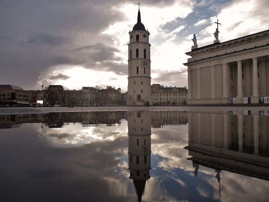 Captured The Beauty Of Rainy Vilnius City