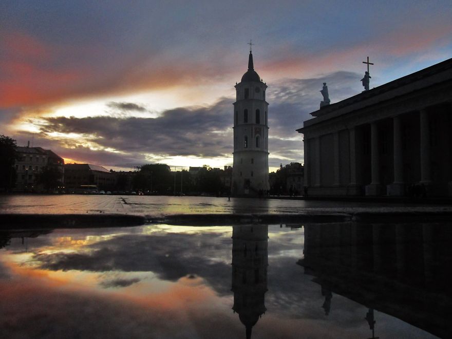 Captured The Beauty Of Rainy Vilnius City