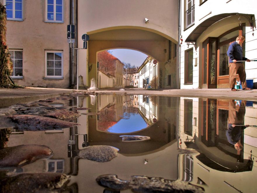 Captured The Beauty Of Rainy Vilnius City