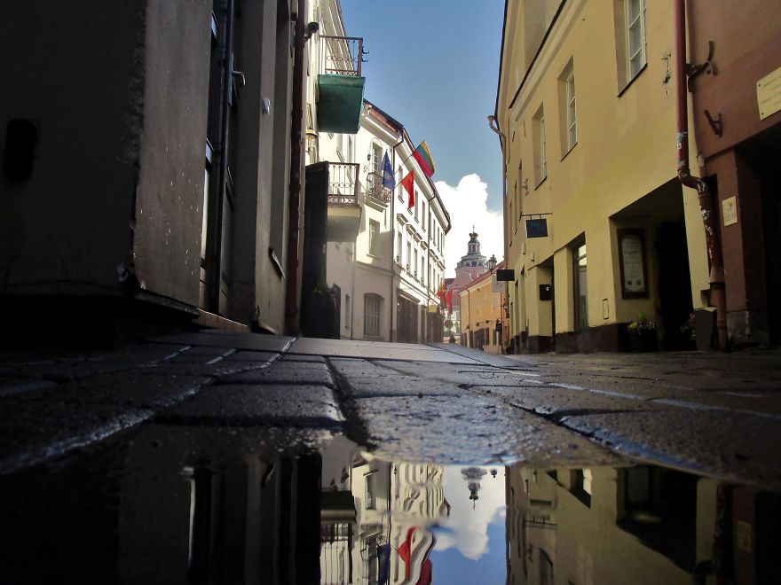 Captured The Beauty Of Rainy Vilnius City