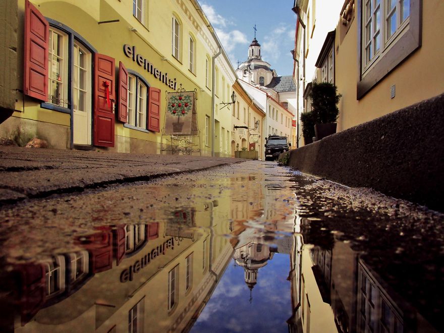Captured The Beauty Of Rainy Vilnius City