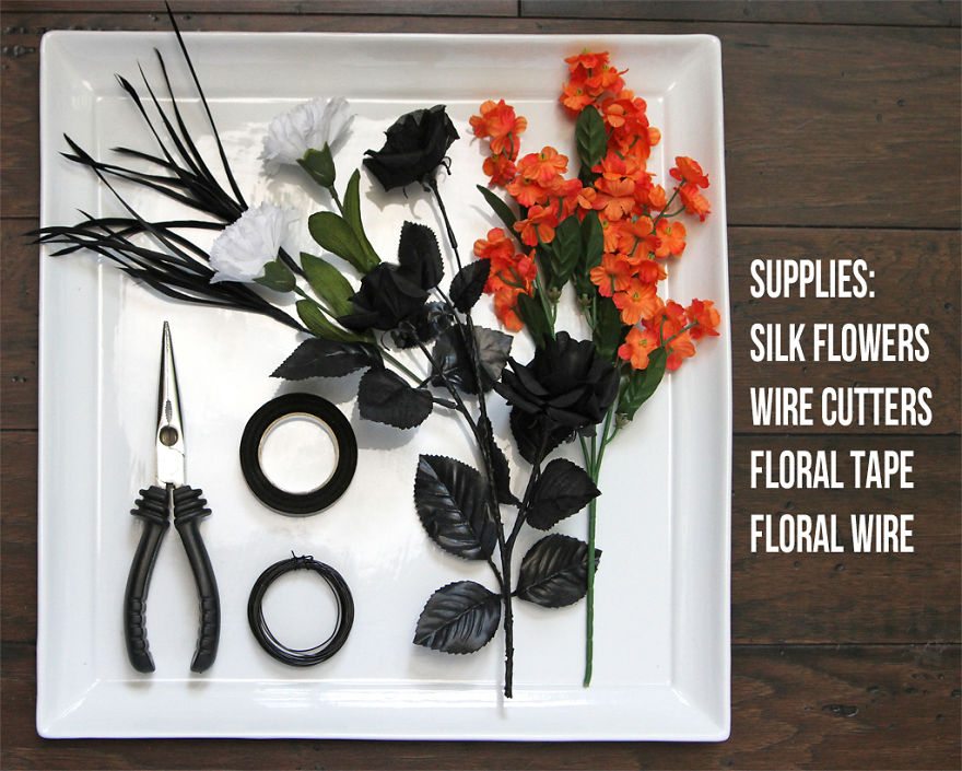 DIY Halloween Flower Crown DIY Halloween Flower Crown