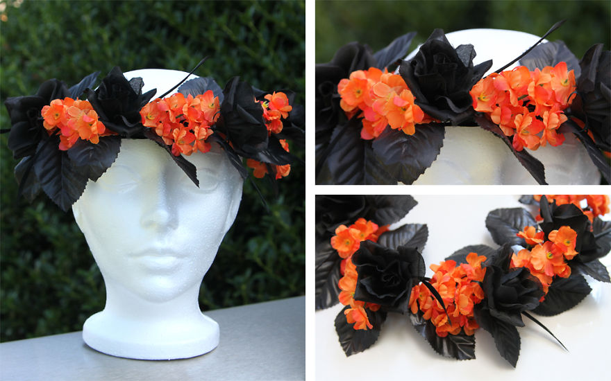 DIY Halloween Flower Crown DIY Halloween Flower Crown