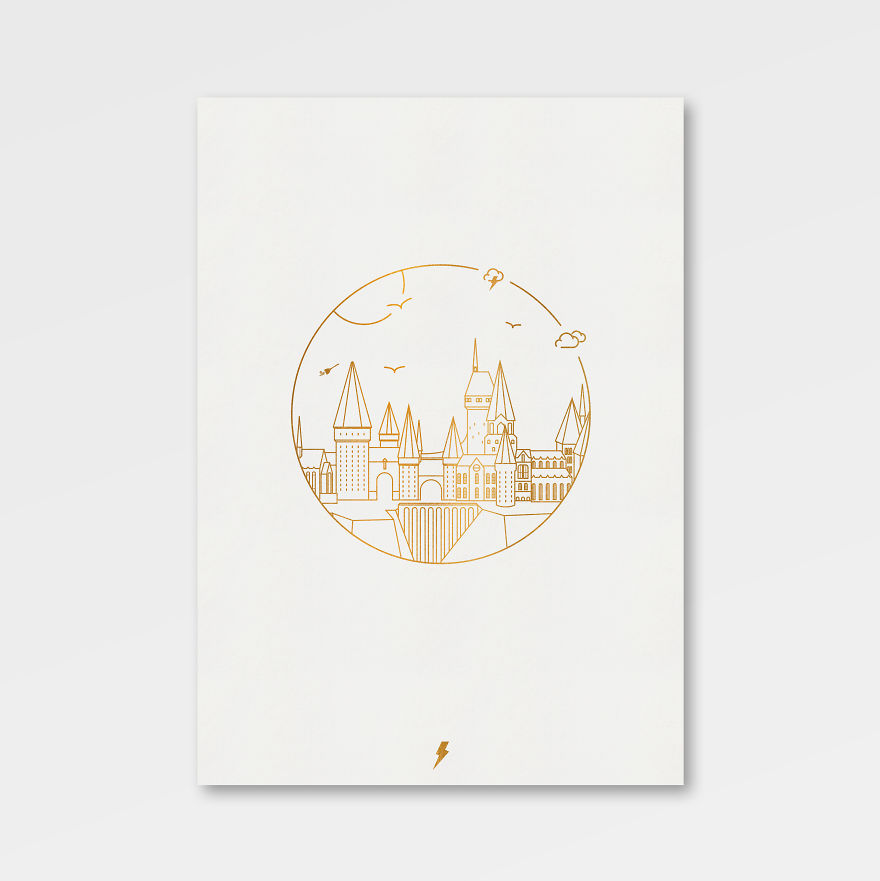 Hogwarts Minimal Poster Hogwarts Minimal Poster