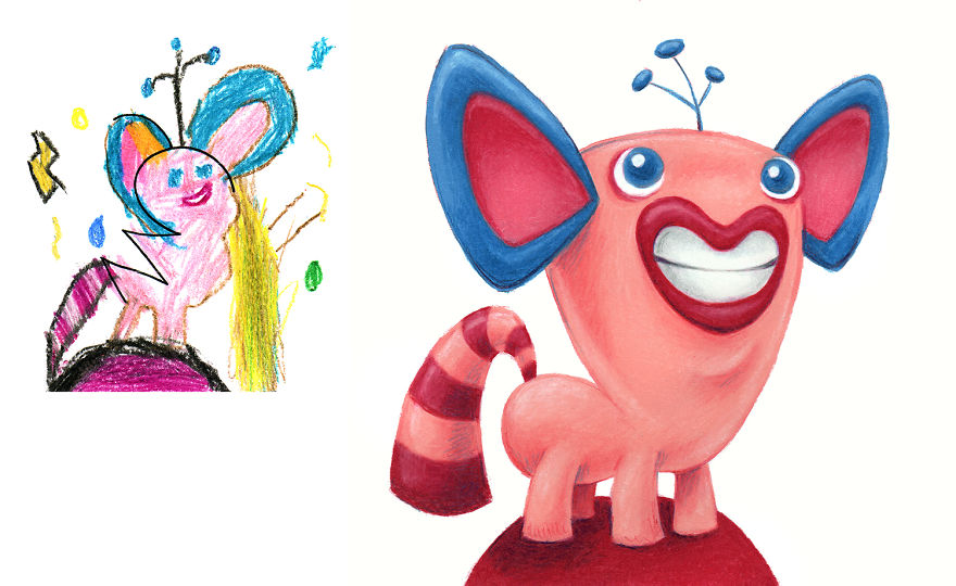 I Spent The Last 2 Years Drawing 300 Monsters Based On Kid Drawings