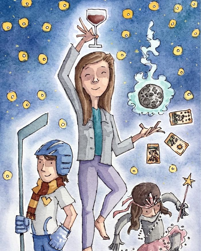 I Created A Watercolor Illustration For My Family's Baby Announcement, And Years Later Custom Illustrations Are My Business