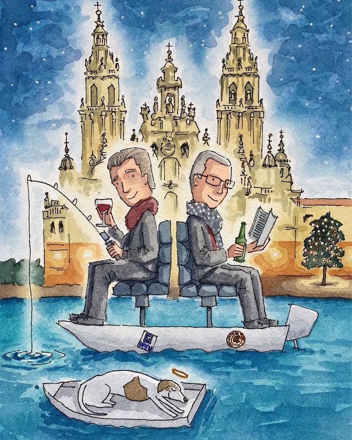 I Created A Watercolor Illustration For My Family's Baby Announcement, And Years Later Custom Illustrations Are My Business