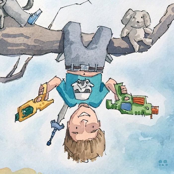 I Created A Watercolor Illustration For My Family's Baby Announcement, And Years Later Custom Illustrations Are My Business