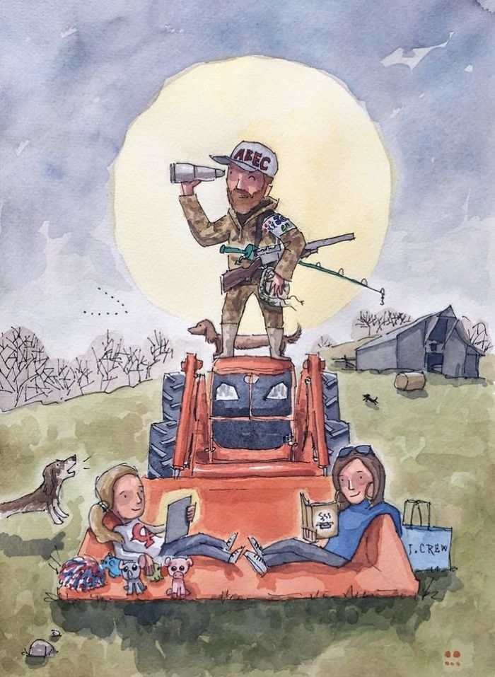 I Created A Watercolor Illustration For My Family's Baby Announcement, And Years Later Custom Illustrations Are My Business