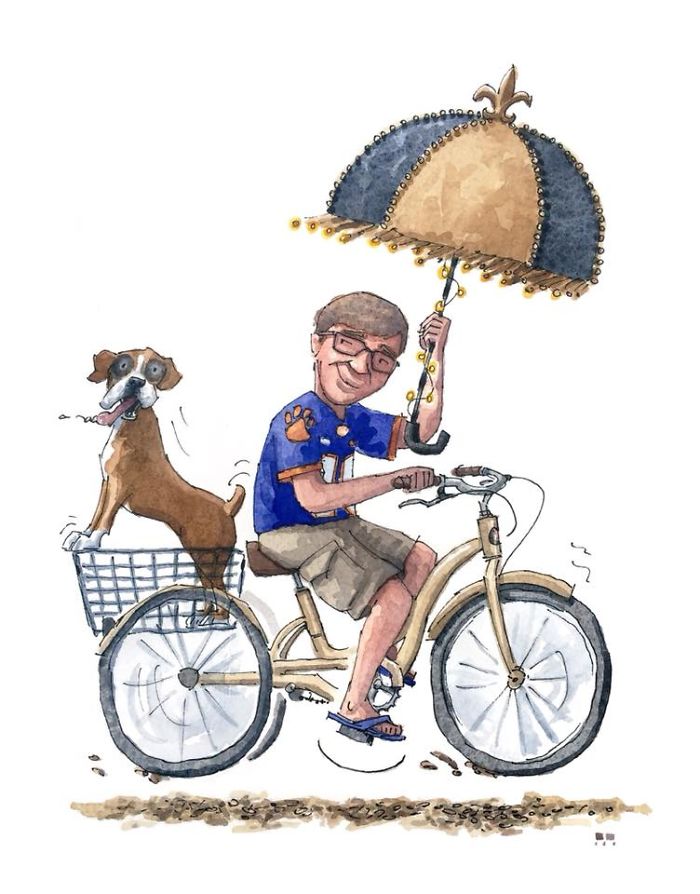 I Created A Watercolor Illustration For My Family's Baby Announcement, And Years Later Custom Illustrations Are My Business