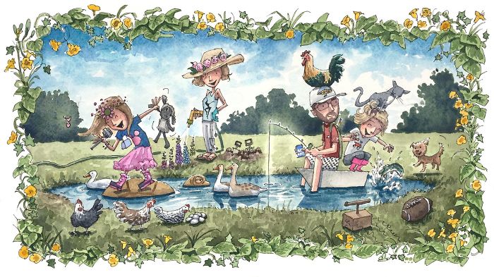 I Created A Watercolor Illustration For My Family's Baby Announcement, And Years Later Custom Illustrations Are My Business