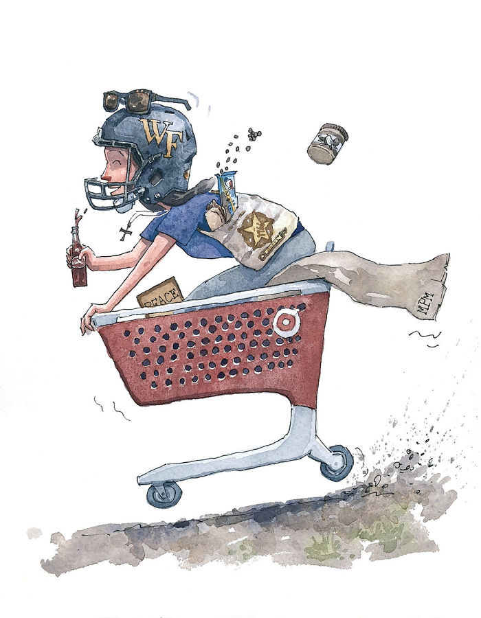 I Created A Watercolor Illustration For My Family's Baby Announcement, And Years Later Custom Illustrations Are My Business