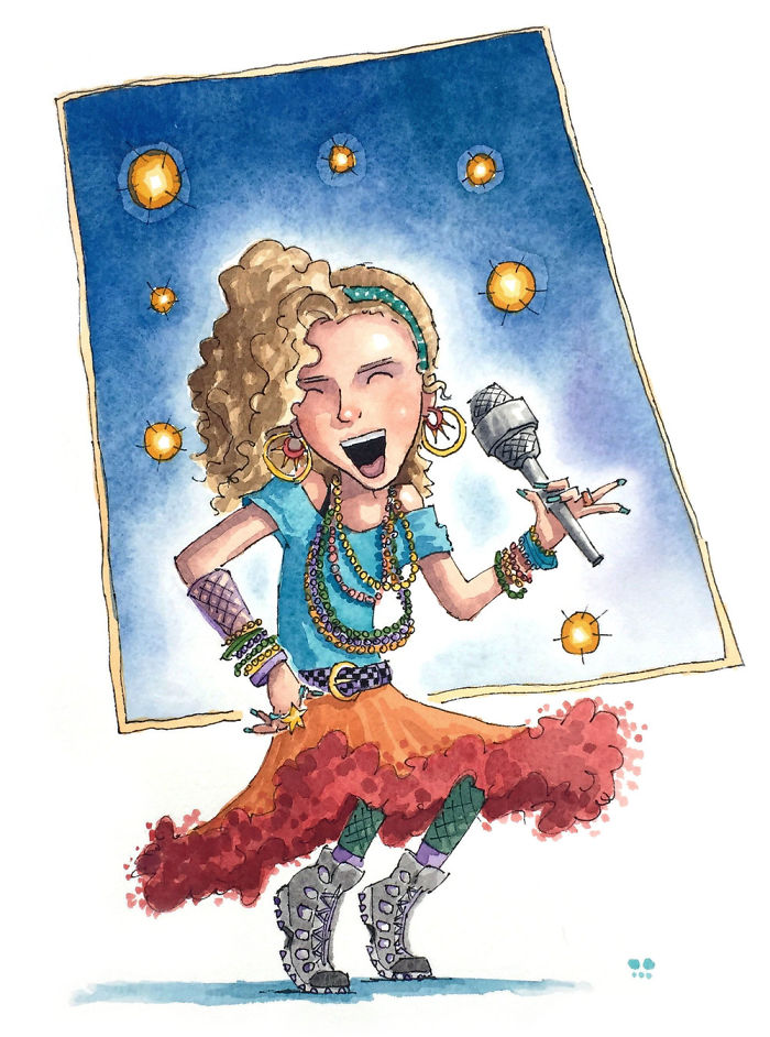 I Created A Watercolor Illustration For My Family's Baby Announcement, And Years Later Custom Illustrations Are My Business