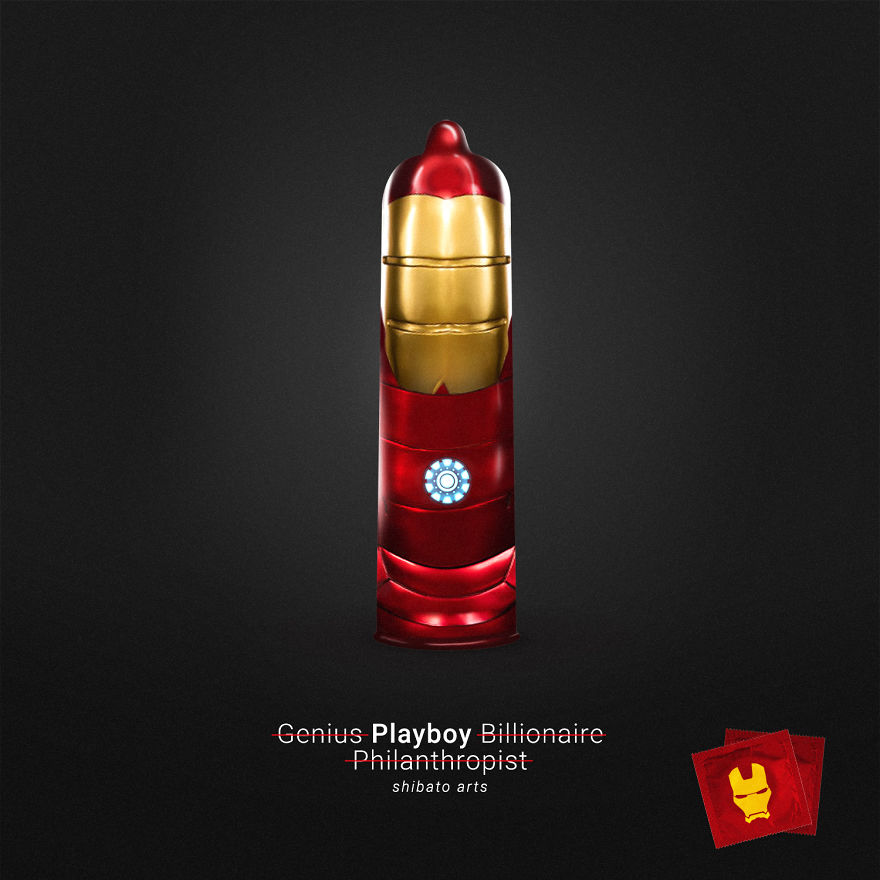 I Illustrated Condoms For Superheroes