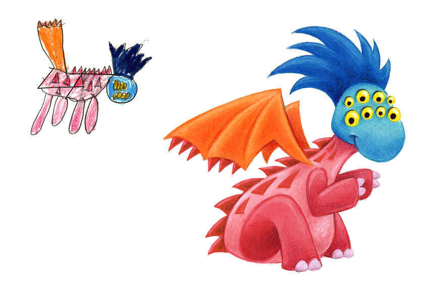 I Spent The Last 2 Years Drawing 300 Monsters Based On Kid Drawings