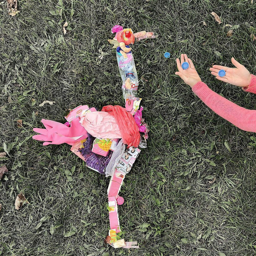 After My Picture Went Viral I Knew That I Needed To Make More Art From The Litter That I Find After My Picture Went Viral I Knew That I Needed To Make More Art From The Litter That I Find