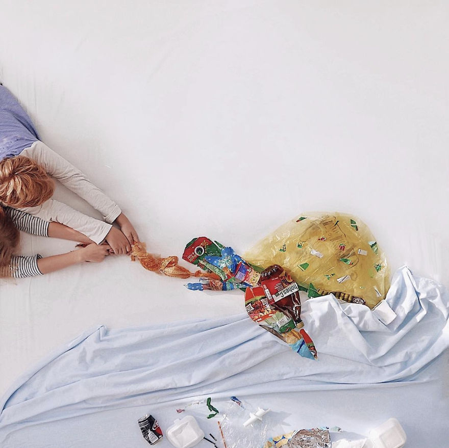 After My Picture Went Viral I Knew That I Needed To Make More Art From The Litter That I Find After My Picture Went Viral I Knew That I Needed To Make More Art From The Litter That I Find