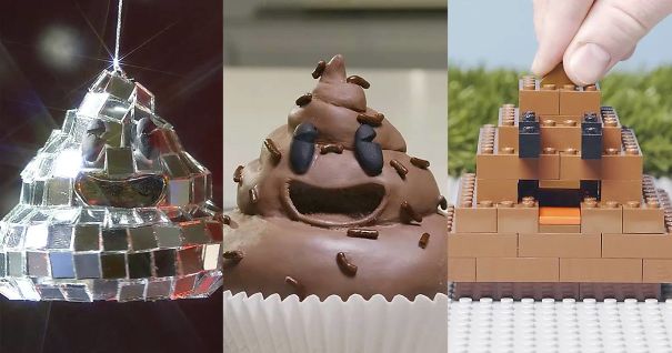 I Drew, Sculpted, And Painted 50 Creative Poops To Celebrate The 10th Anniversary Of The Poop Emoji