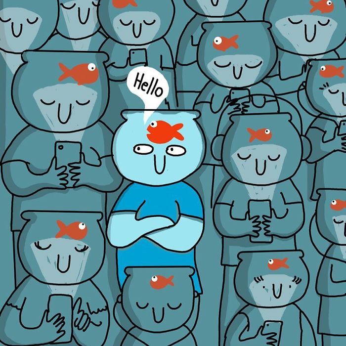 I Illustrate How We Are All Looking For Connection And Communication