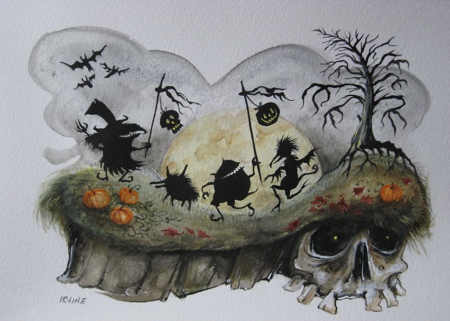 I Love To Create Halloween Art!