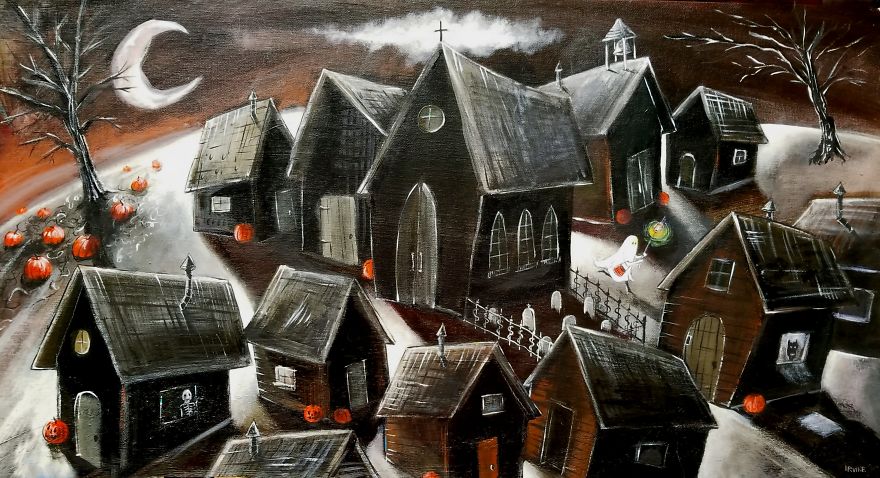 I Love To Create Halloween Art!