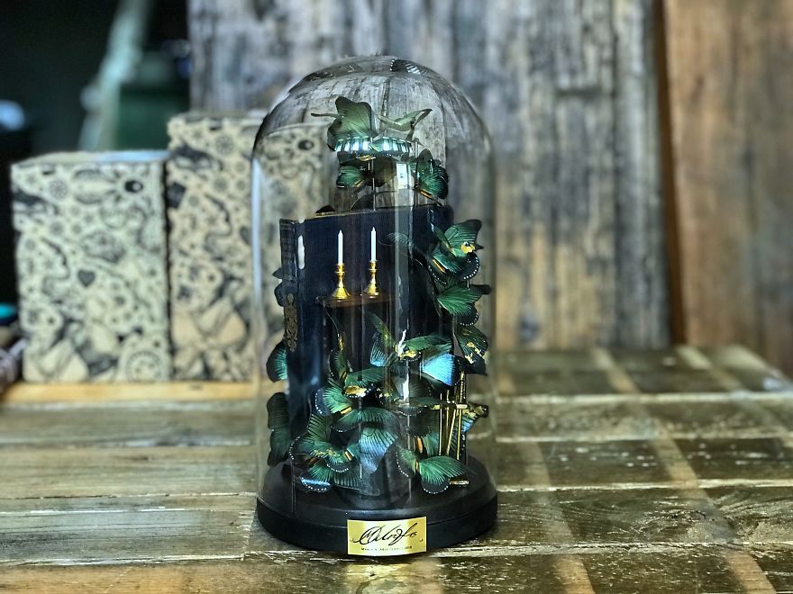 I Create Butterflies Out Of Paper Sheets In Memory Of My Grandmother