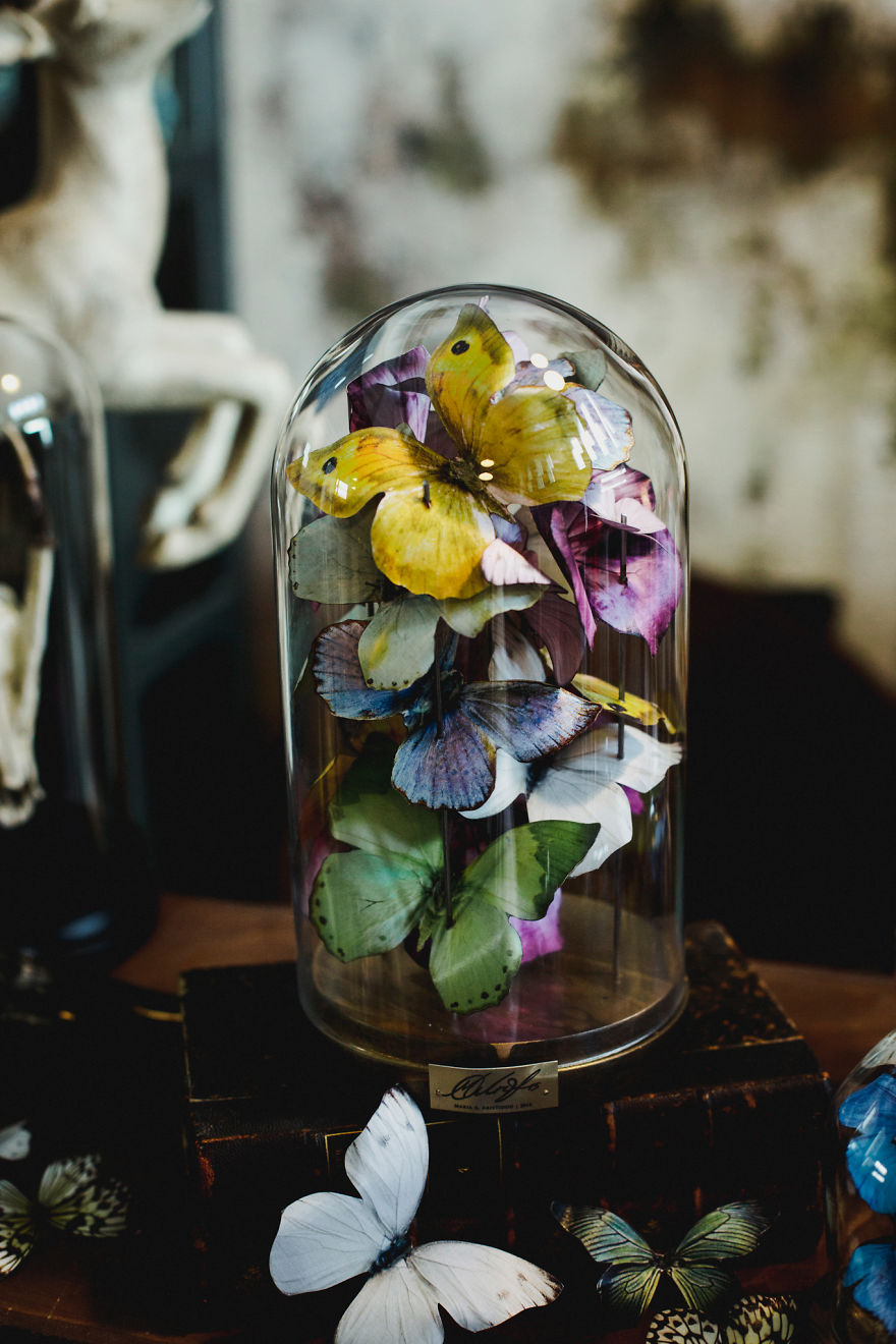 I Create Butterflies Out Of Paper Sheets In Memory Of My Grandmother