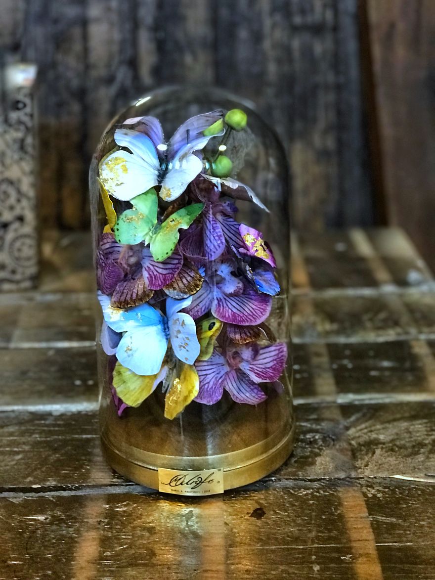 I Create Butterflies Out Of Paper Sheets In Memory Of My Grandmother