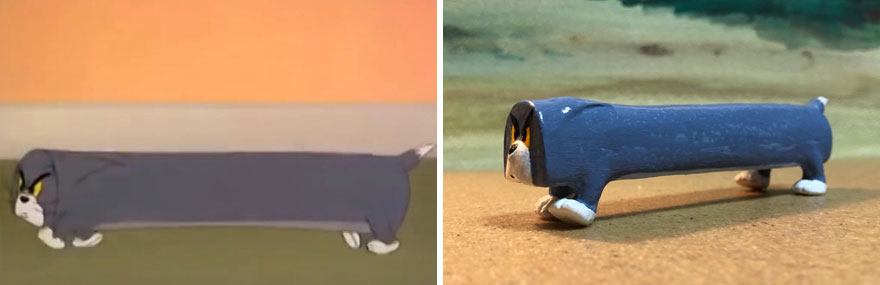 Japanese Artist Turns Tom's Most Unfortunate Moments Into Sculptures, And The Result Is Hilarious