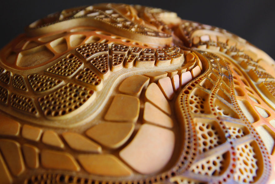 I Carved A Unique Lamp Out Of An African Fruit I Carved A Unique Lamp Out Of An African Fruit