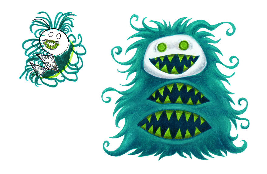 I Spent The Last 2 Years Drawing 300 Monsters Based On Kid Drawings