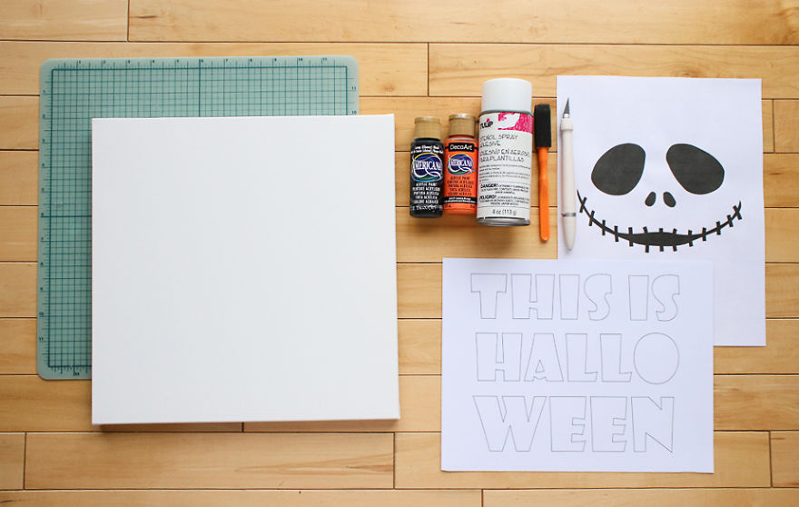 Jack Skellington Backlit Canvas Art