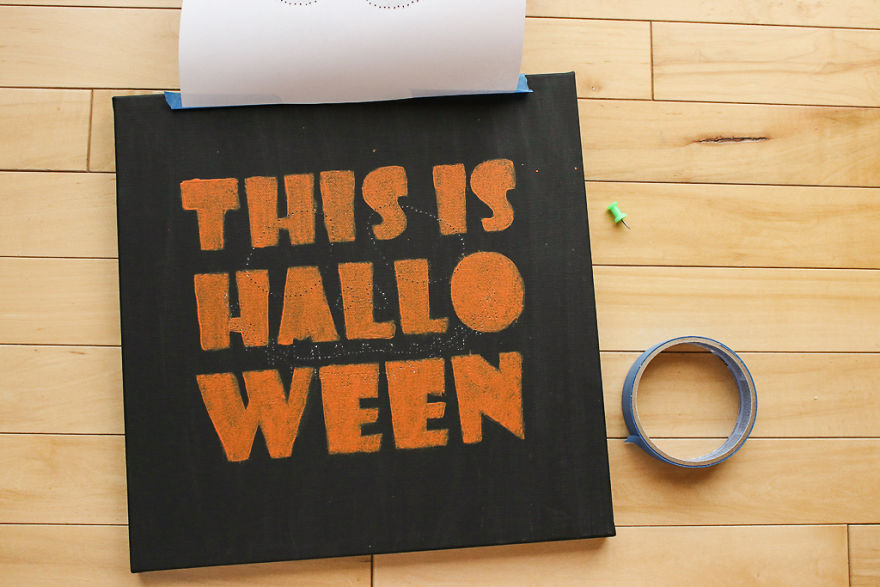 Jack Skellington Backlit Canvas Art