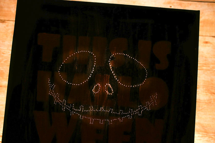 Jack Skellington Backlit Canvas Art Jack Skellington Backlit Canvas Art